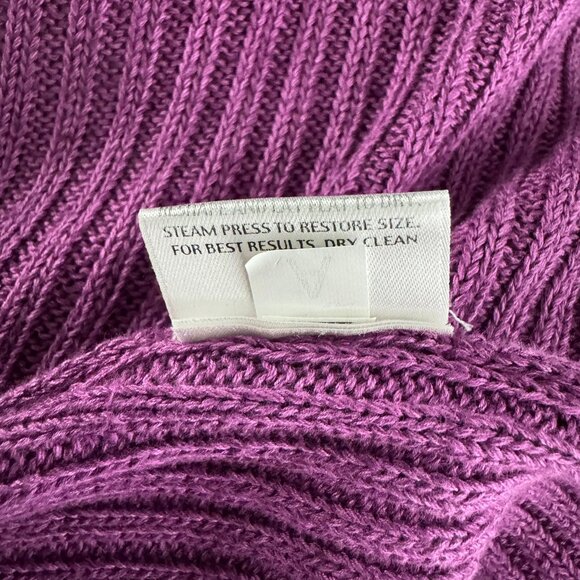 Eileen Fisher Open Front Cardigan Sweater 2X Purple Linen Silk CJ-2151 - Picture 8 of 8